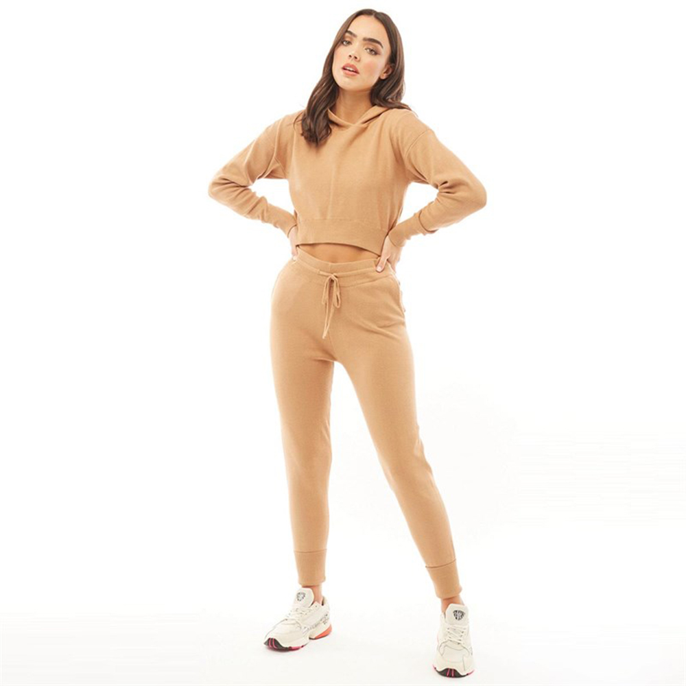 Women's Crop Hoodies Sets